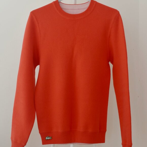 Lacoste Unisex Lacoste LIVE Crew Neck Cotton And Wool Blend Sweater - Picture 1 of 6